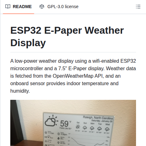Lmarzen Esp32 Weather Epd screenshot