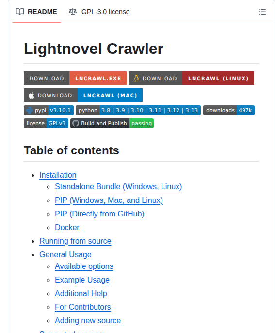 Lncrawl Lightnovel Crawler screenshot