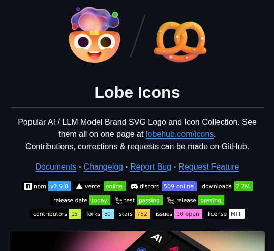 Lobehub Lobe Icons screenshot