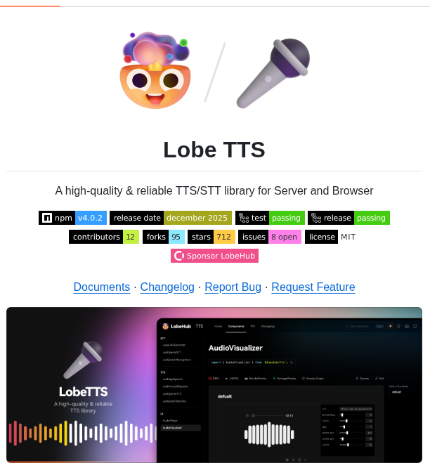 Lobehub Lobe Tts screenshot