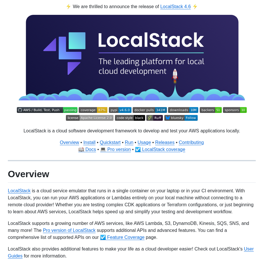 Localstack Localstack screenshot