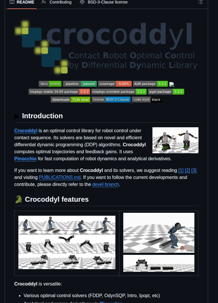Loco 3d Crocoddyl screenshot