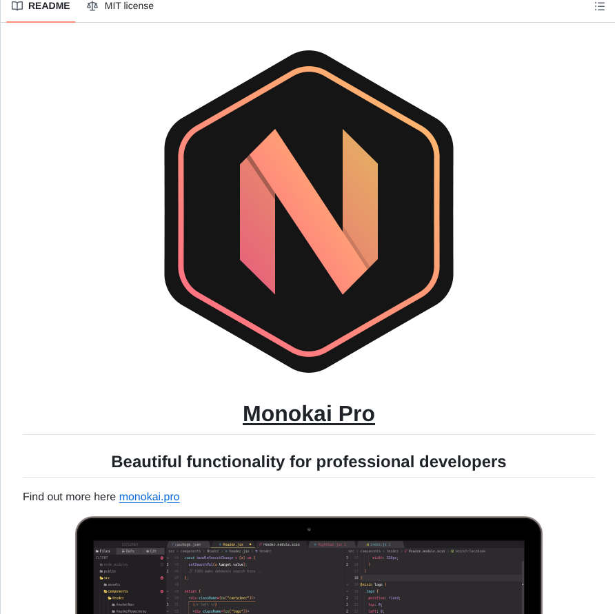 Loctvl842 Monokai Pro.nvim screenshot