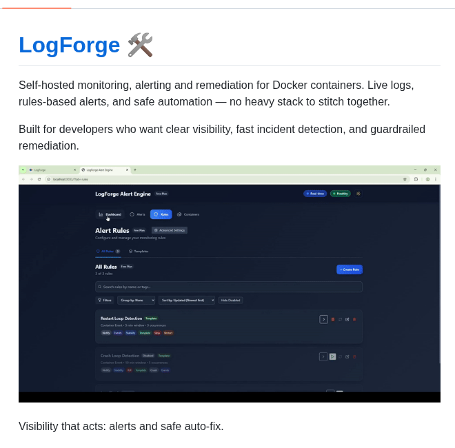 Log Forge Logforge screenshot