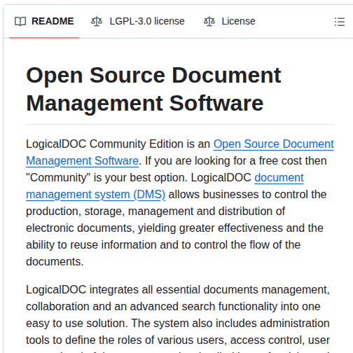 Logicaldoc Community screenshot