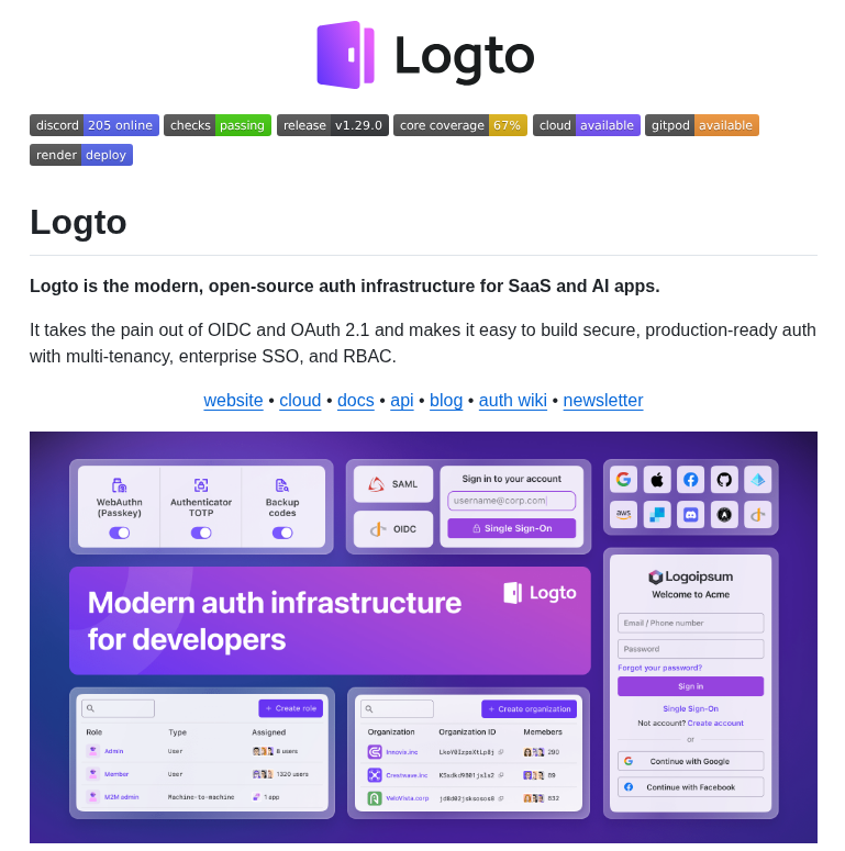 Logto Io Logto screenshot