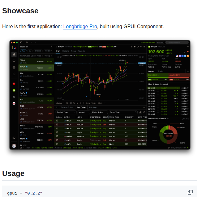 Longbridge Gpui Component screenshot