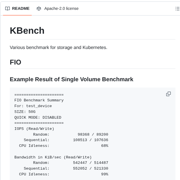 Longhorn Kbench screenshot
