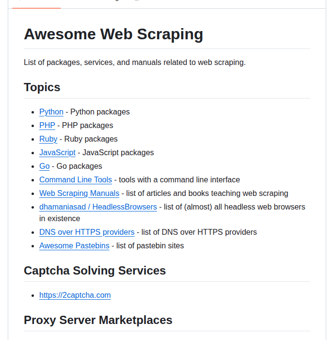 Lorien Awesome Web Scraping screenshot