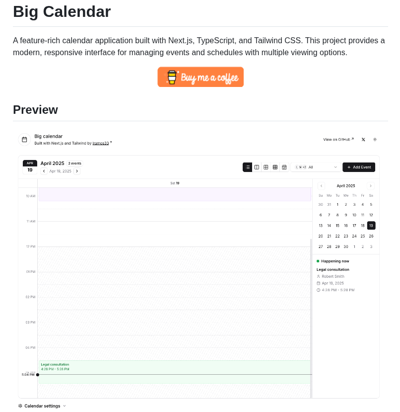 Lramos33 Big Calendar screenshot