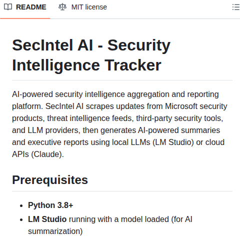 Lreuss07 Secintel Ai screenshot