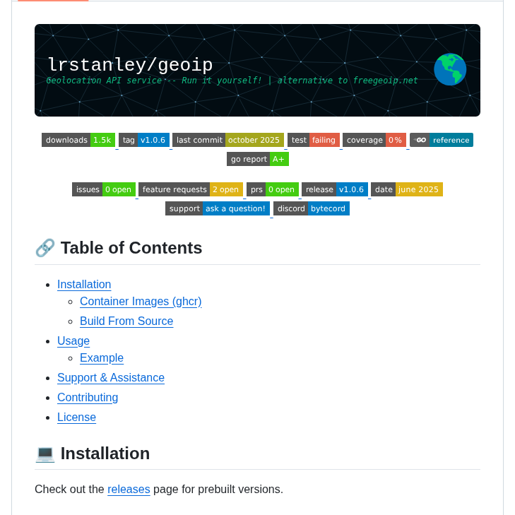 Lrstanley Geoip screenshot