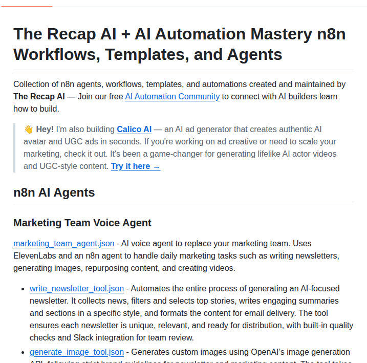 Lucaswalter N8n Ai Automations screenshot