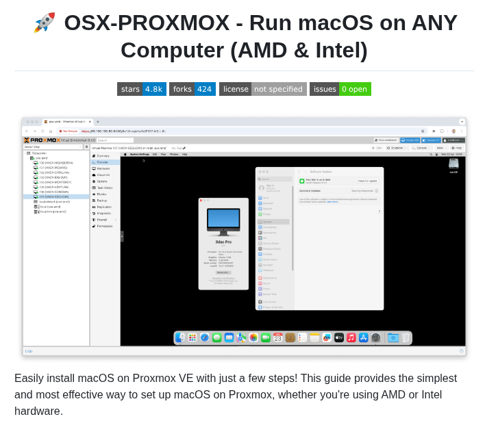 Luchina Gabriel Osx Proxmox screenshot