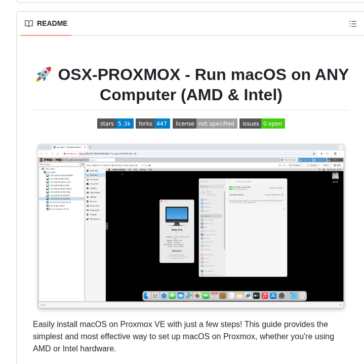 Luchina Gabriel Osx Proxmox screenshot