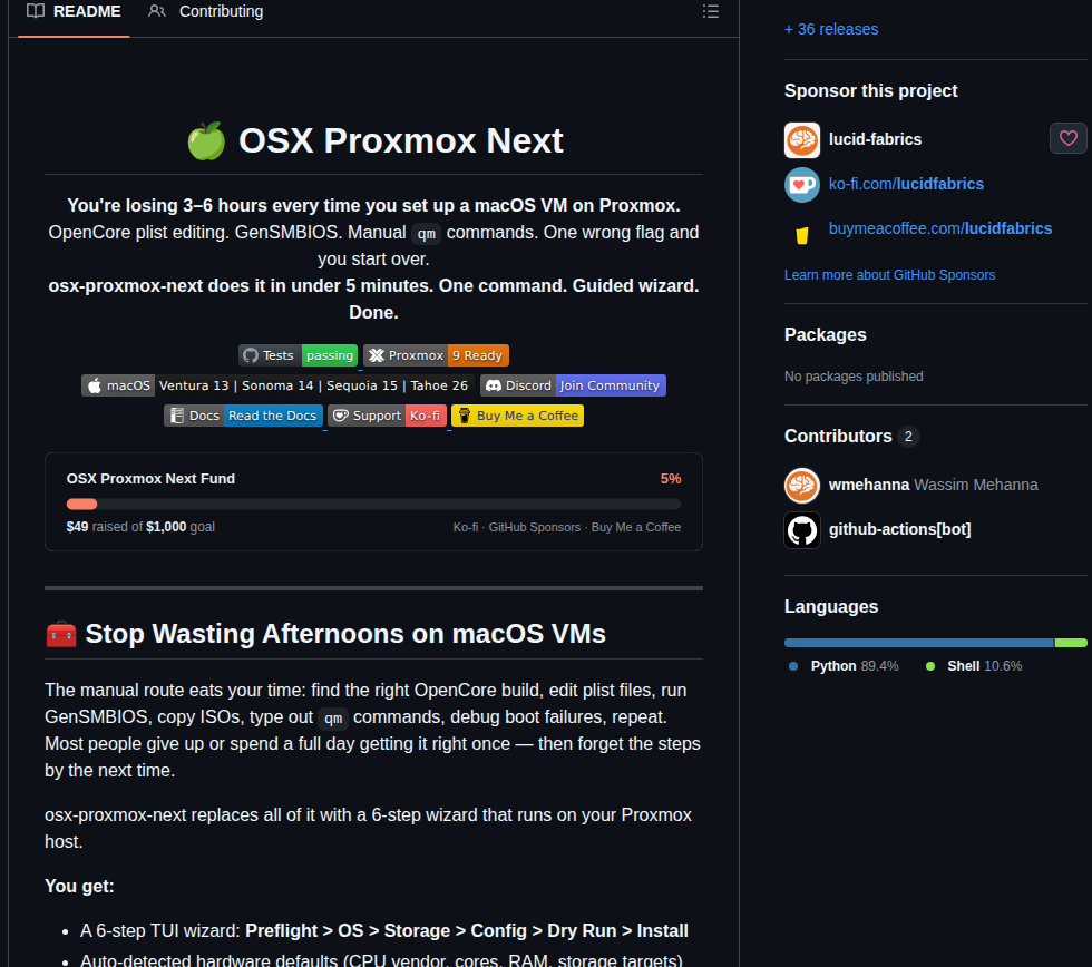 Lucid Fabrics Osx Proxmox Next screenshot