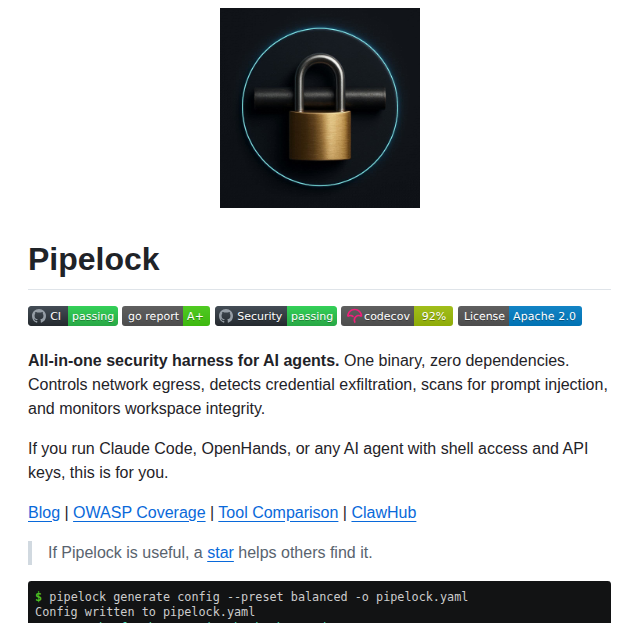 Luckypipewrench Pipelock screenshot
