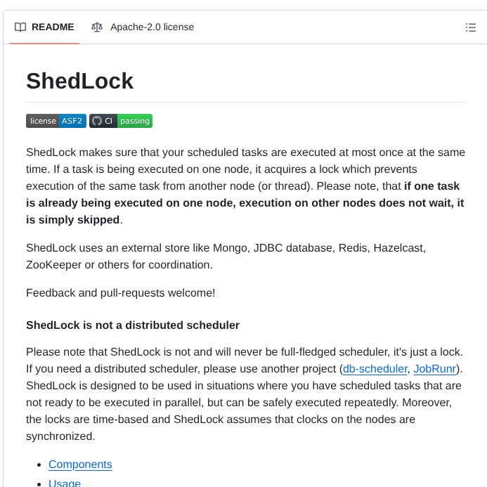Lukas Krecan Shedlock screenshot