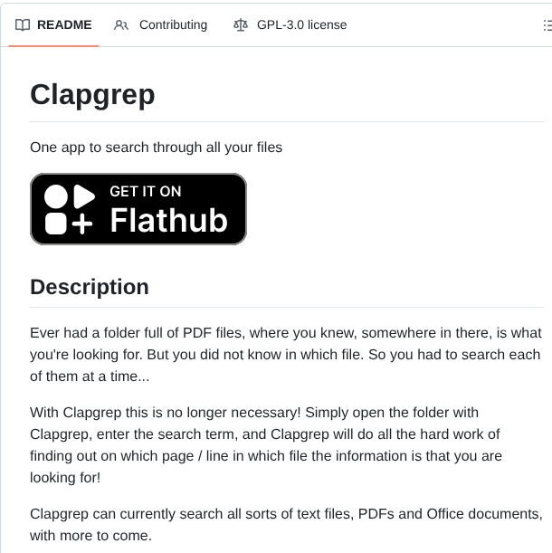 Luleyleo Clapgrep screenshot