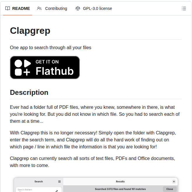 Luleyleo Clapgrep screenshot