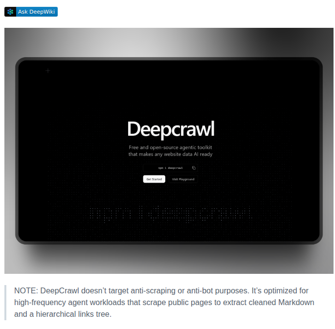 Lumpinif Deepcrawl screenshot