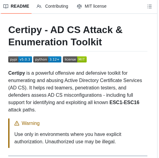 Ly4k Certipy screenshot