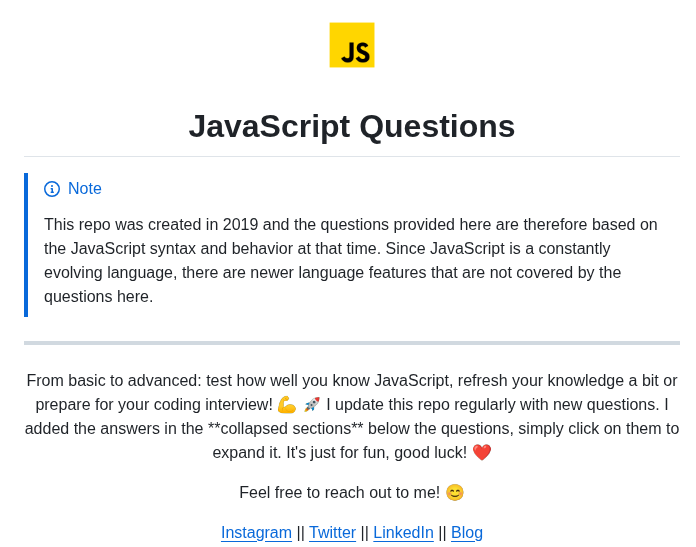 Lydiahallie Javascript Questions screenshot