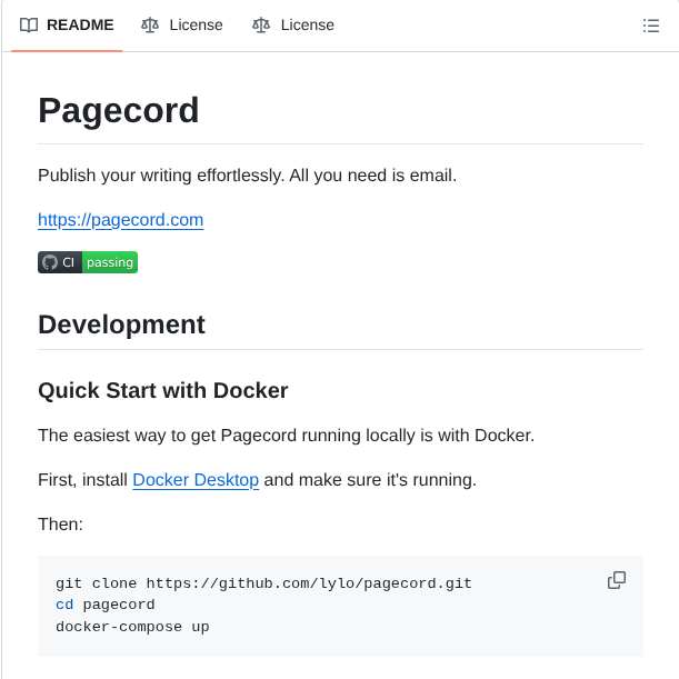 Lylo Pagecord screenshot