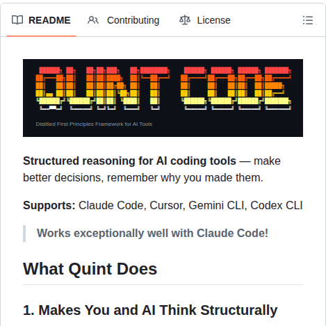 M0n0x41d Quint Code screenshot