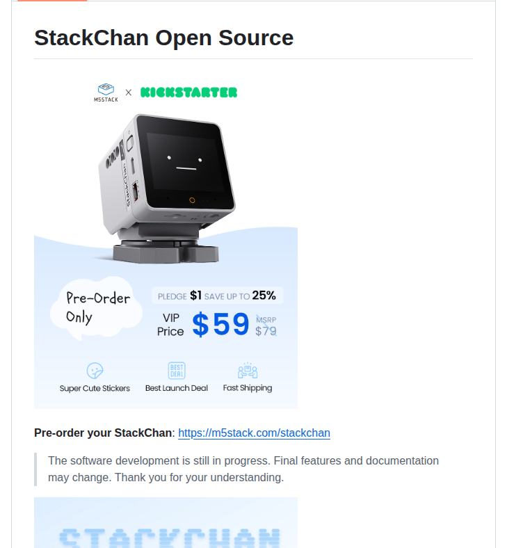 M5stack Stackchan screenshot