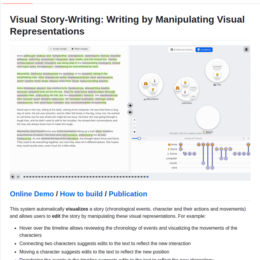 M Damien Visualstorywriting screenshot
