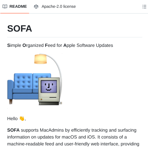 Macadmins Sofa screenshot
