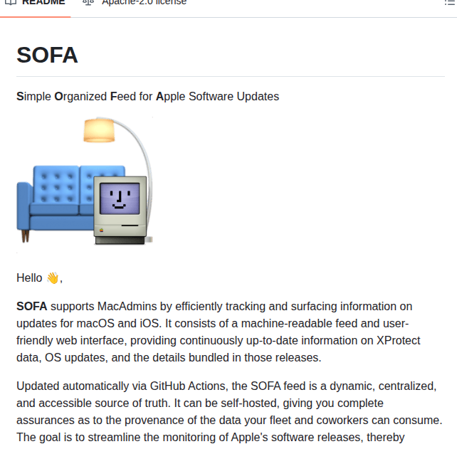 Macadmins Sofa screenshot