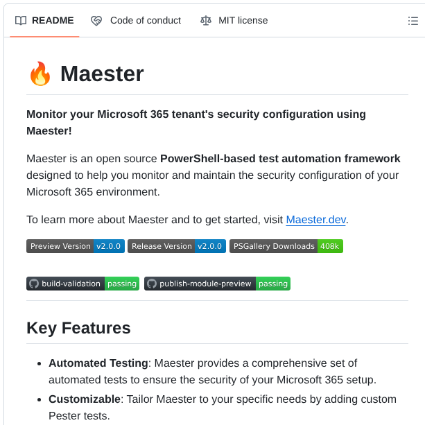 Maester365 Maester screenshot