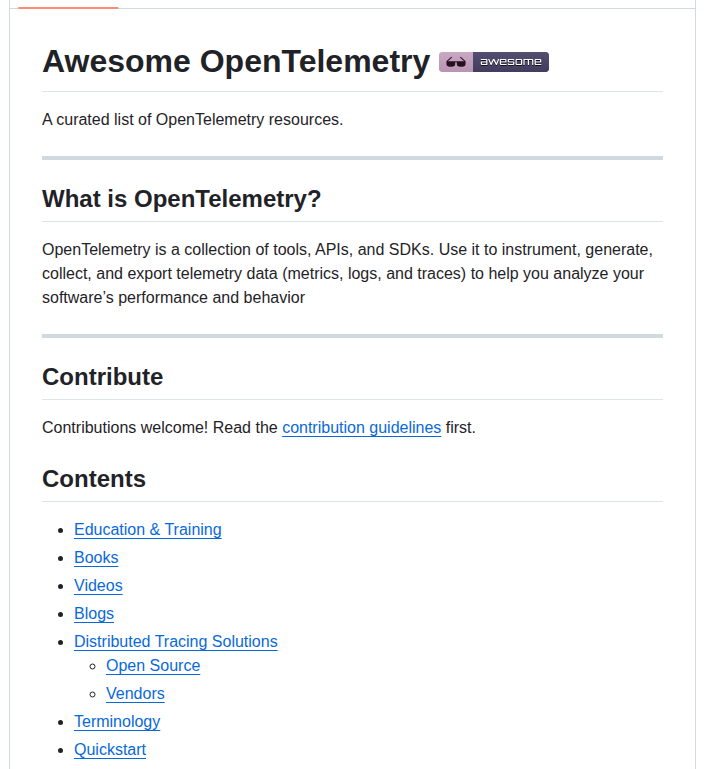 Magsther Awesome Opentelemetry screenshot