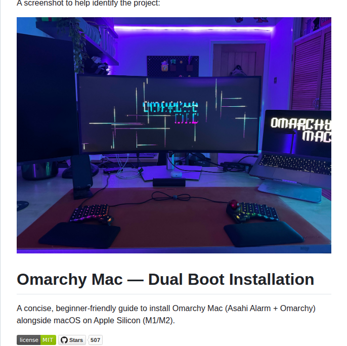 Malik Na Omarchy Mac screenshot