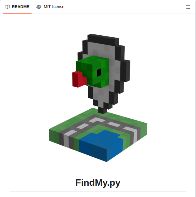 Malmeloo Findmy.py screenshot