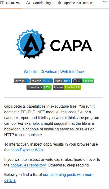 Mandiant Capa screenshot