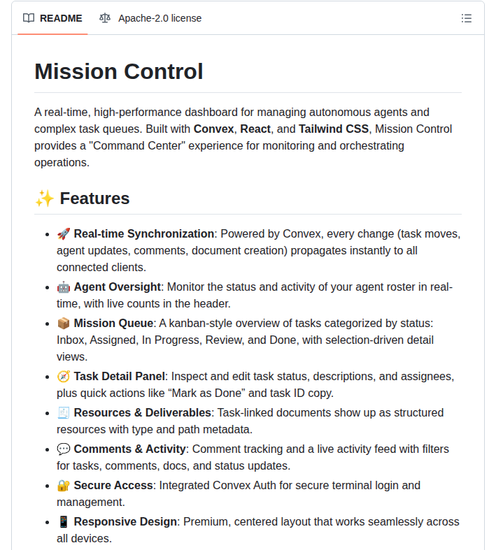 Manish Raana Openclaw Mission Control screenshot