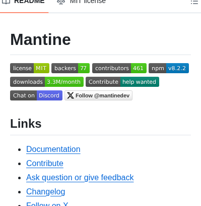 Mantinedev Mantine screenshot