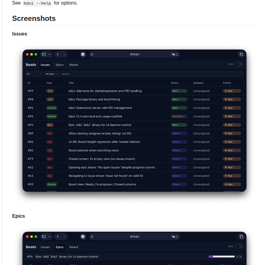 Mantoni Beads Ui screenshot
