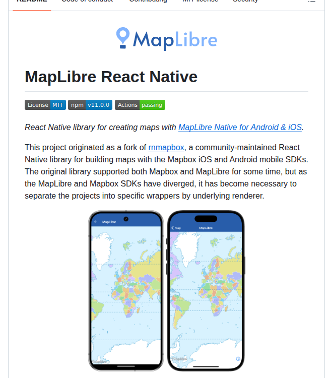 Maplibre Maplibre React Native screenshot