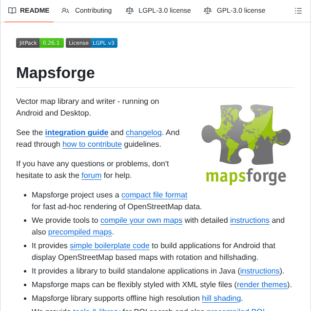 Mapsforge Mapsforge screenshot