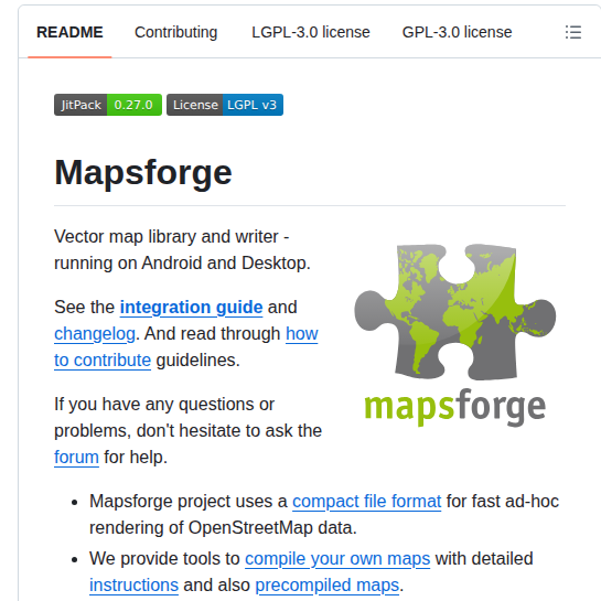 Mapsforge Mapsforge screenshot