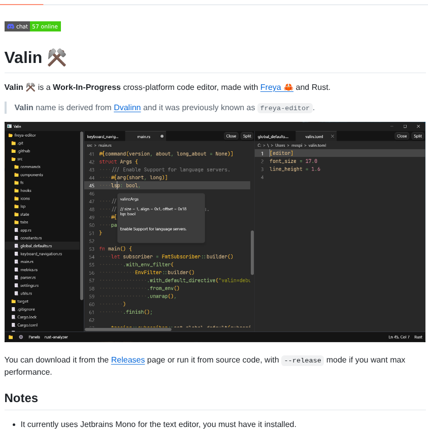 Marc2332 Valin screenshot