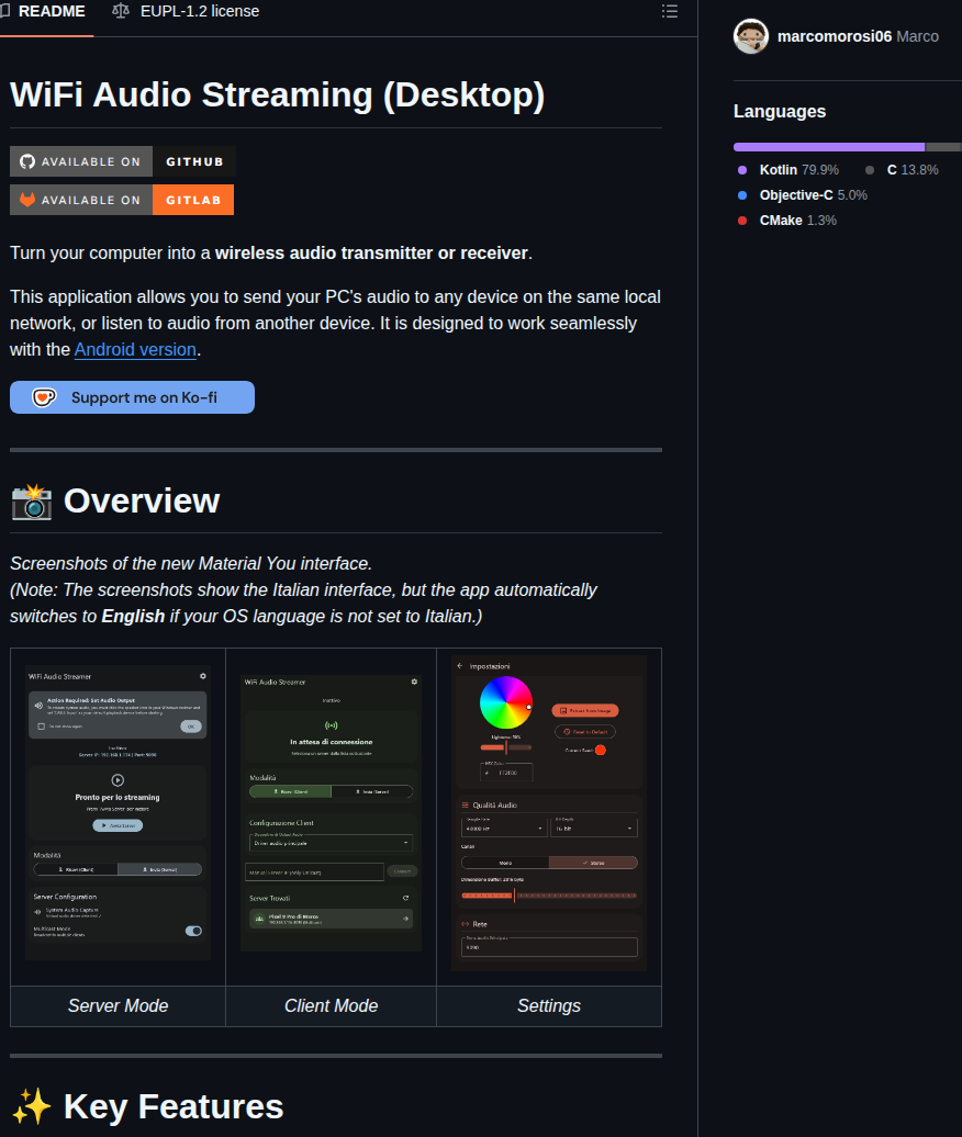 Marcomorosi06 Wifiaudiostreaming Desktop screenshot