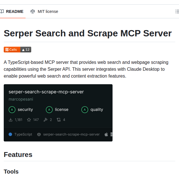 Marcopesani Mcp Server Serper screenshot