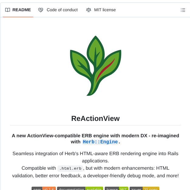 Marcoroth Reactionview screenshot