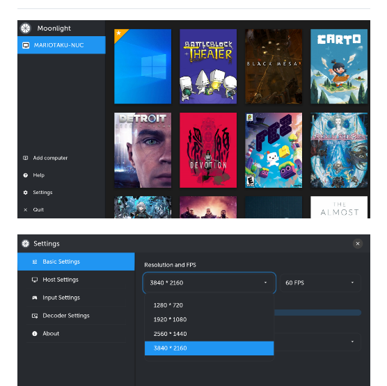Mariotaku Moonlight Tv screenshot