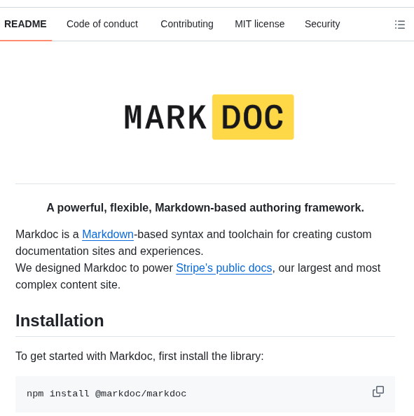 Markdoc Markdoc screenshot